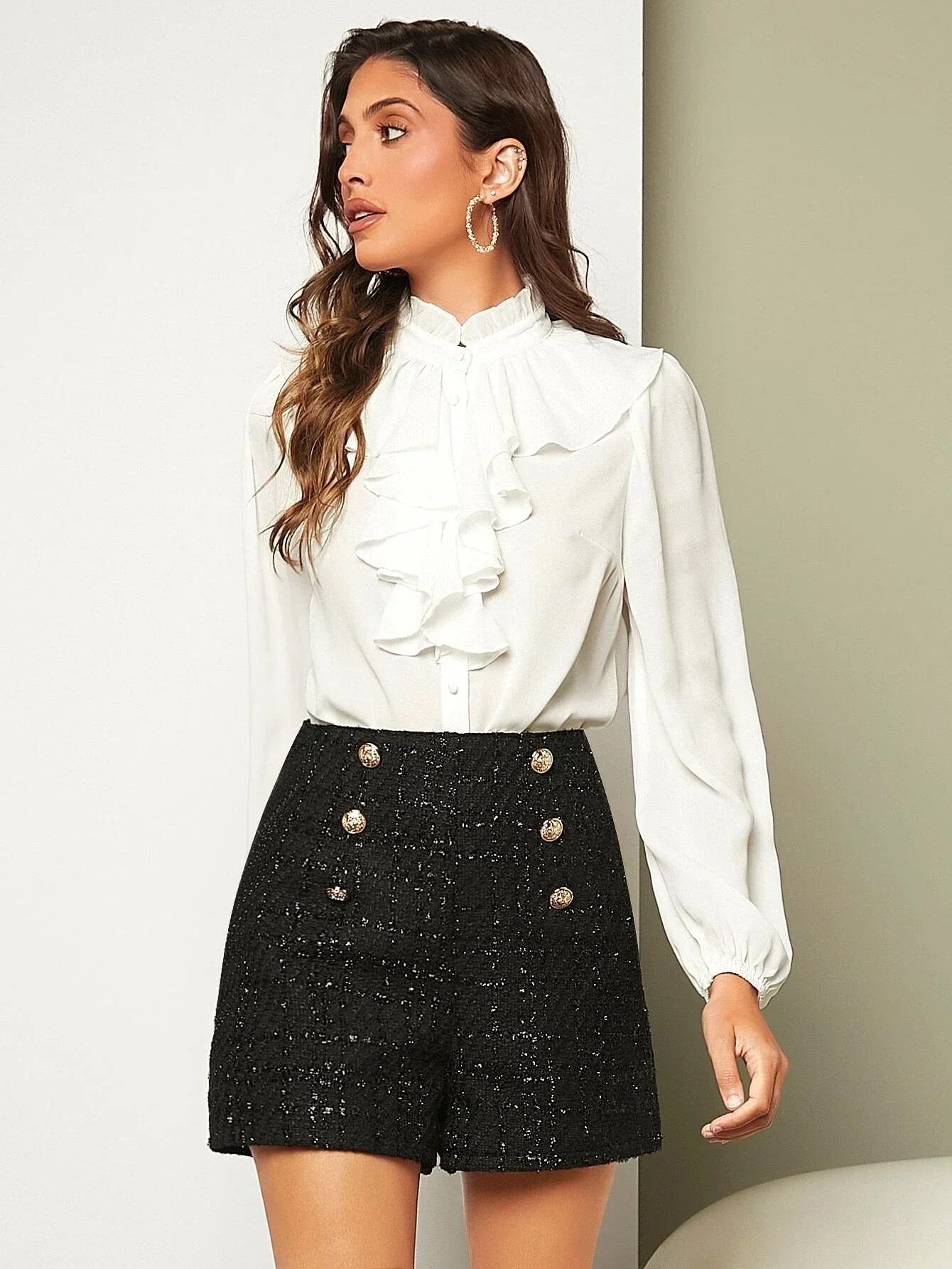 Jovianne |  Tweed Shorts