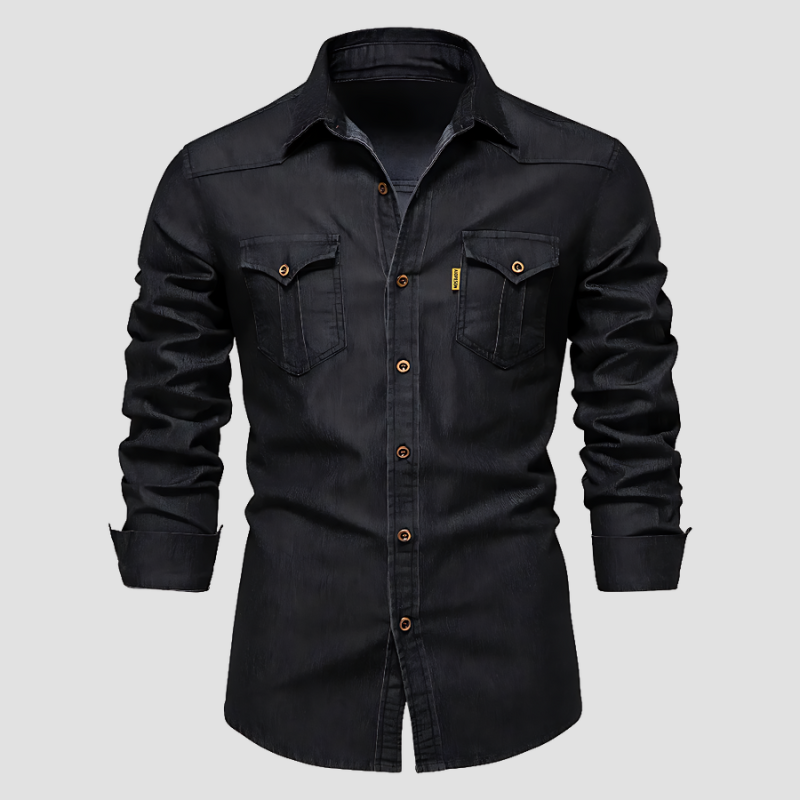 Holm™ | Klassisk Denim Skjorte