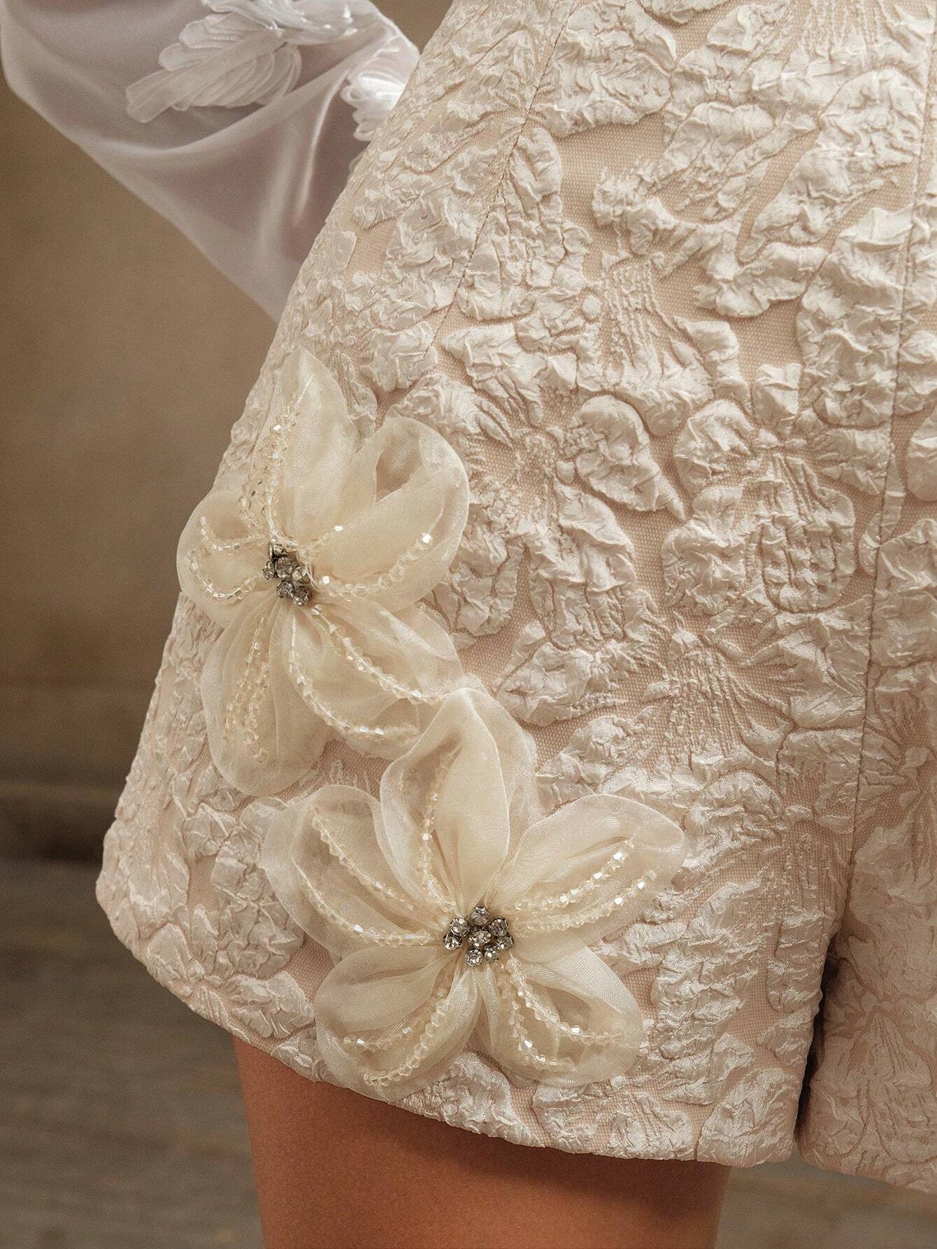 Amélie | Den Broderede Blomster Shorts