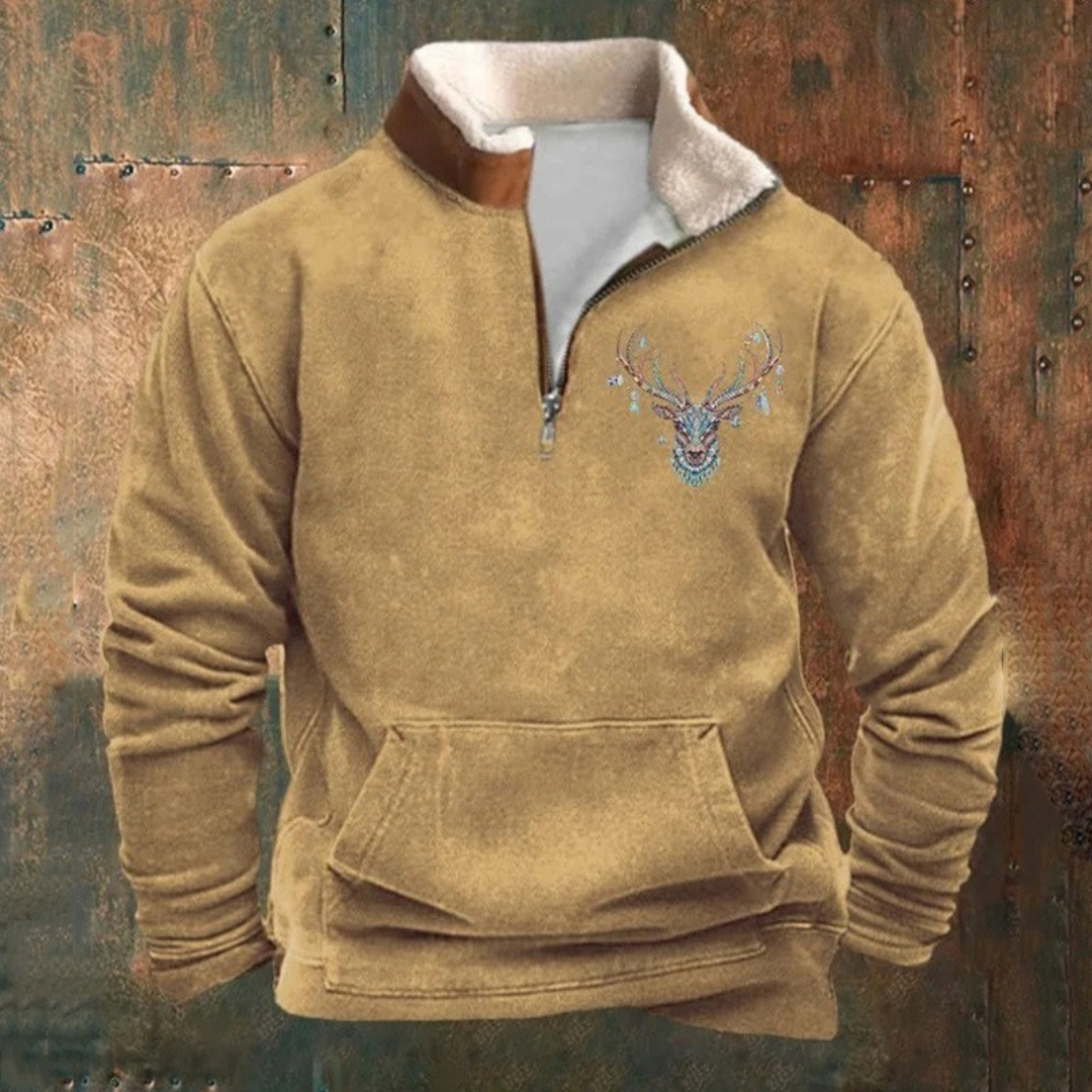 Holm™ | Sweater med kvart lynlås