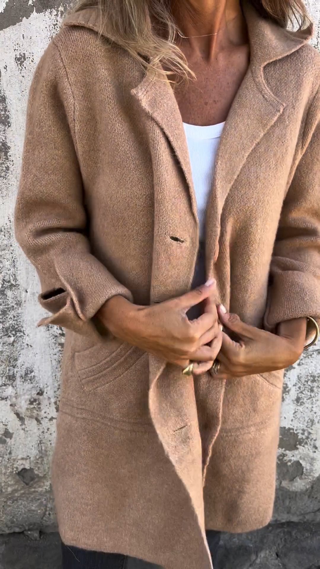 Holm™ | Casual Lang Frakke Med Manchetter