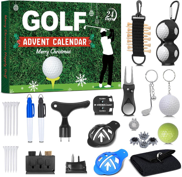 🔥 JULEUDSALG – 50% RABAT! 🎁 Over 50.000 solgte! Næsten udsolgt ✨ Golf Adventskalender 2025 til mænd – 24 dage med golfoverraskelser og juleglæde!
