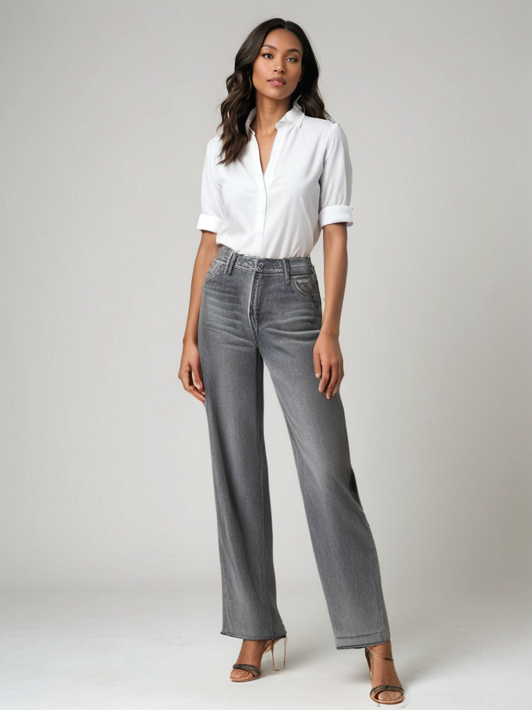 Holm™ | Grå Udstillet Jeans