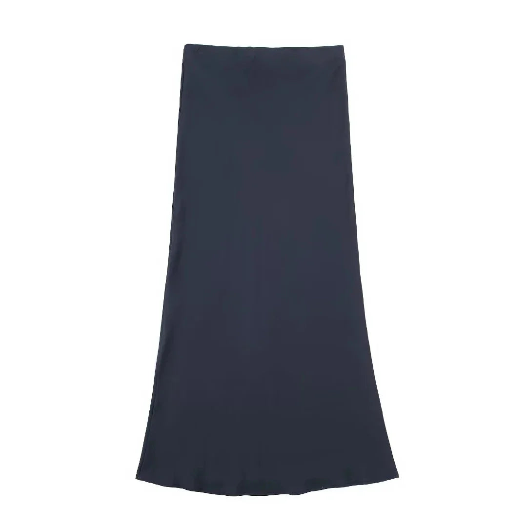 Justine | La Jupe Maxi Satin
