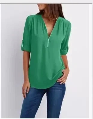 Holm™ | Ronja – Elegant top med lynlås