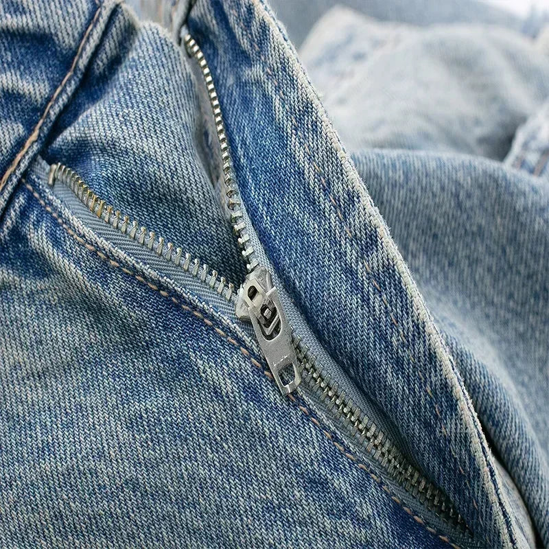 Holm™ | Jean Patchwork Zdestroyed