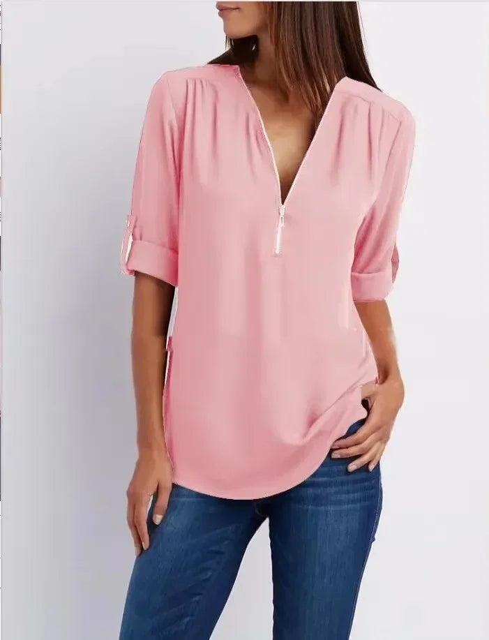 Holm™ | Ronja – Elegant top med lynlås