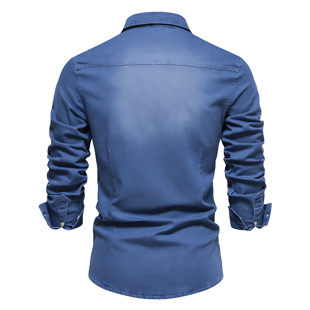 Holm™ | Klassisk Denim Skjorte