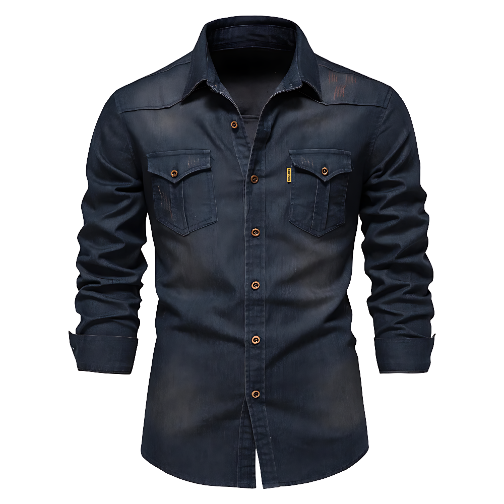 Holm™ | Klassisk Denim Skjorte