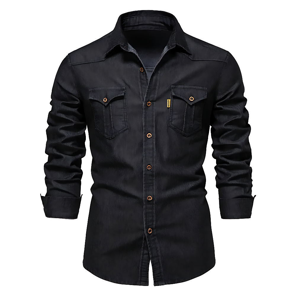 Holm™ | Klassisk Denim Skjorte