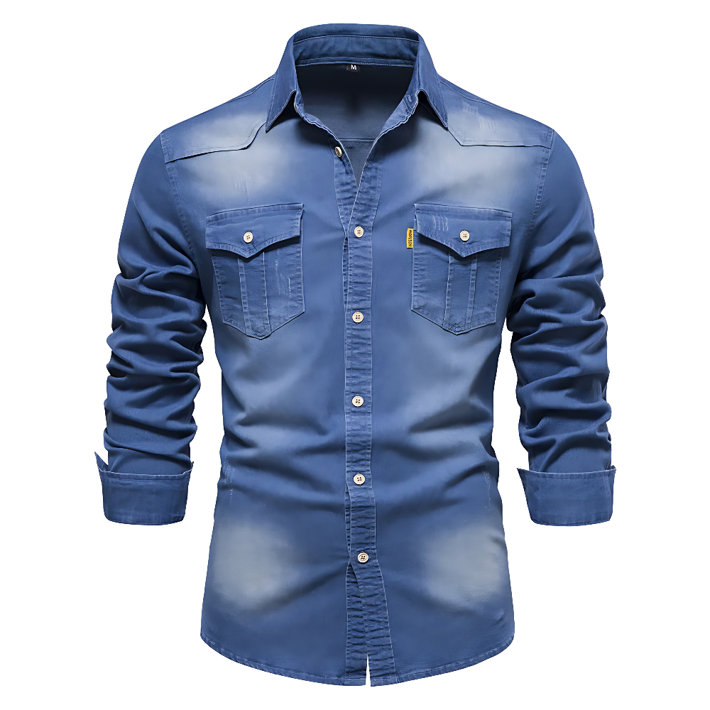Holm™ | Klassisk Denim Skjorte