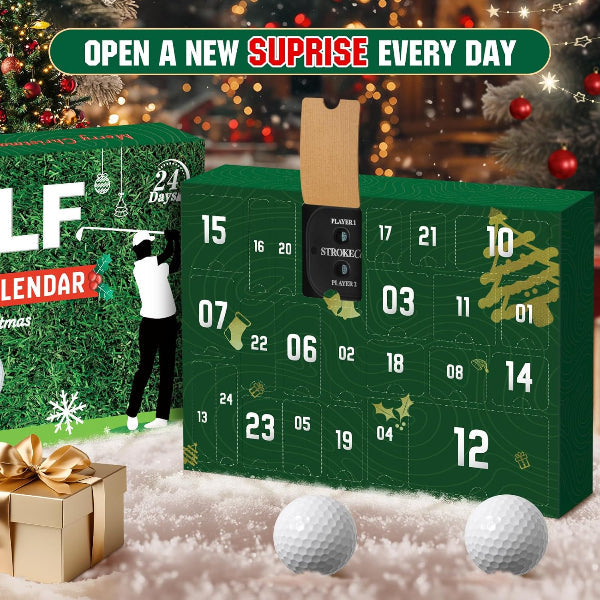 🔥 JULEUDSALG – 50% RABAT! 🎁 Over 50.000 solgte! Næsten udsolgt ✨ Golf Adventskalender 2025 til mænd – 24 dage med golfoverraskelser og juleglæde!