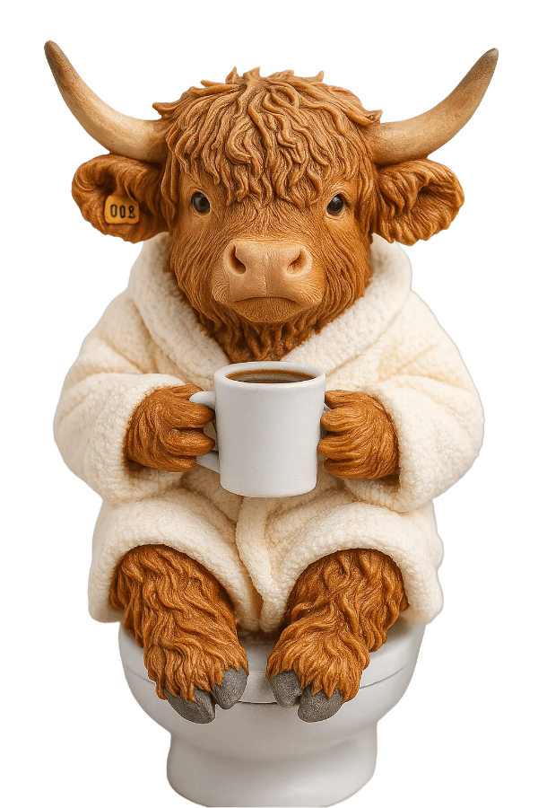 🐮Julekalender med Highlander 2025 🎄✨ – Håndlavet 3D-dukke med Highlander (24 dele)