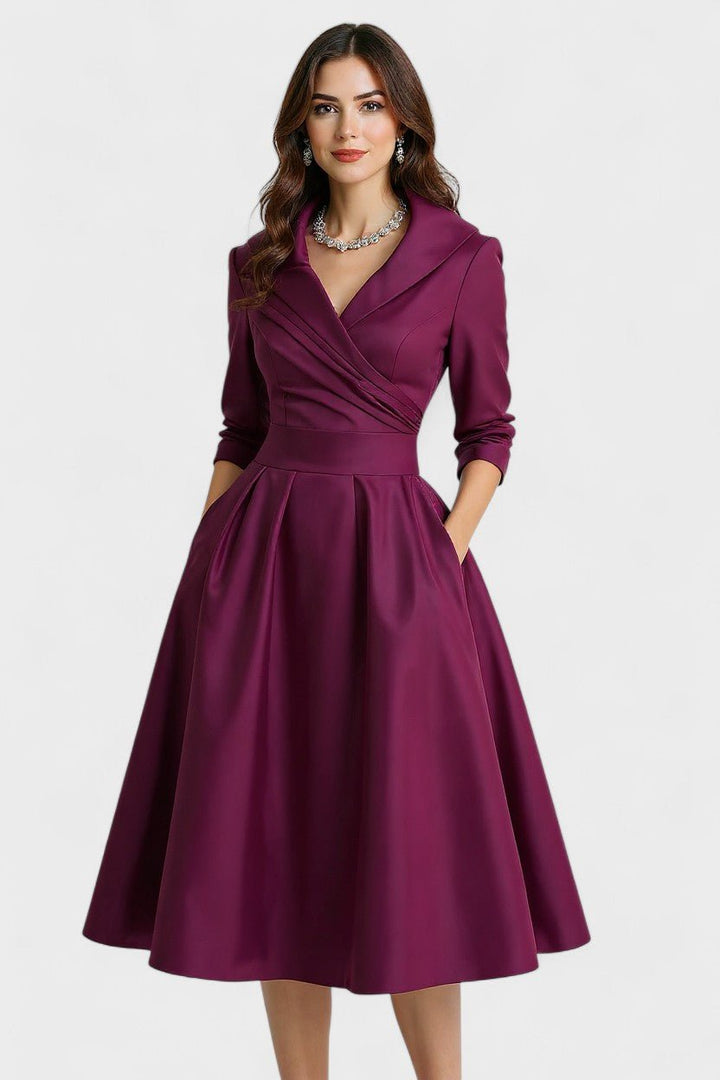 Ceryn | Satin Midi Kjole