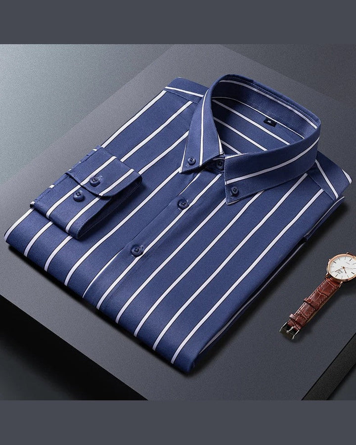 Levi™ | Elegant Stribet Skjorte