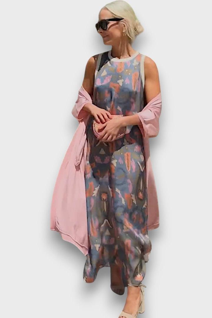 Signe | Blomstret langkjole