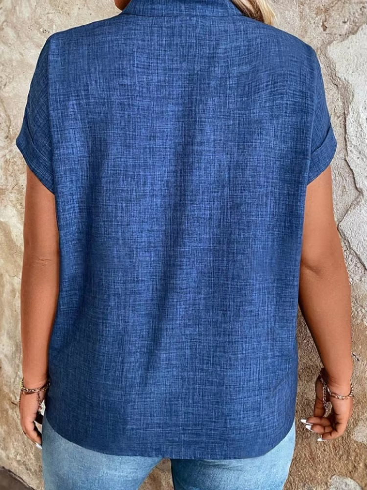 Mette | Elinor – Top med blødt fald og afslappet v-hals