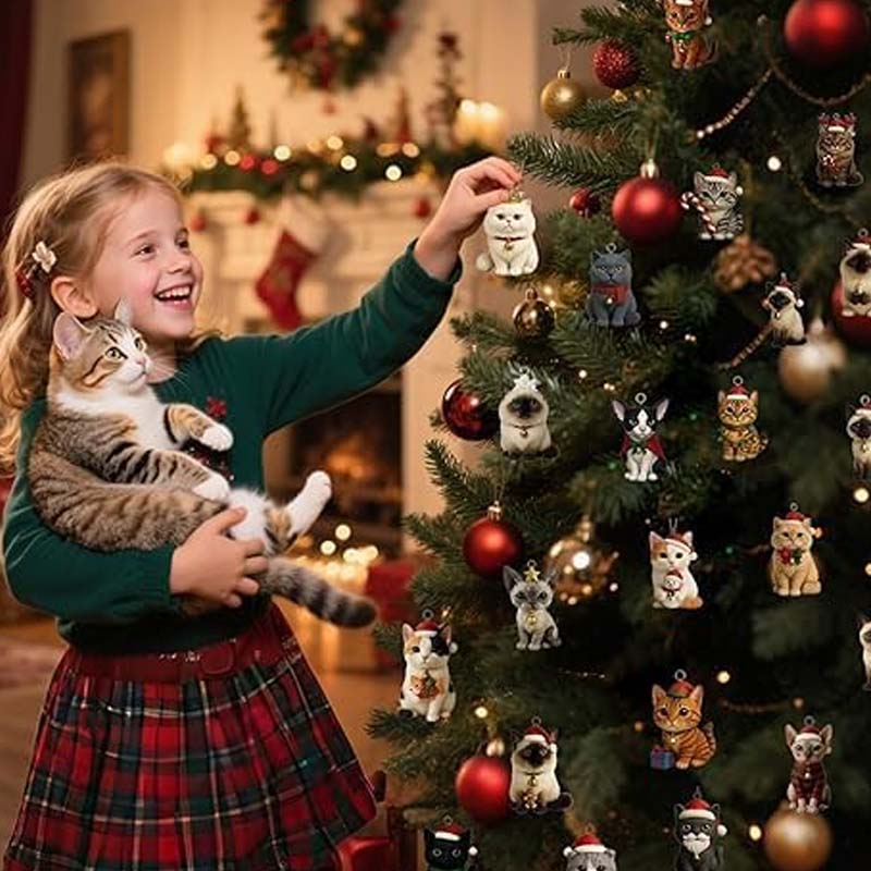 Julekalender med 24 festlige katte